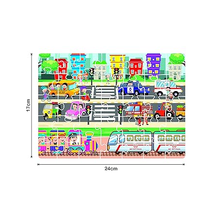 Ratna's 4 in 1 Transport Vehicles Jigsaw Puzzle – Cocoland Toys