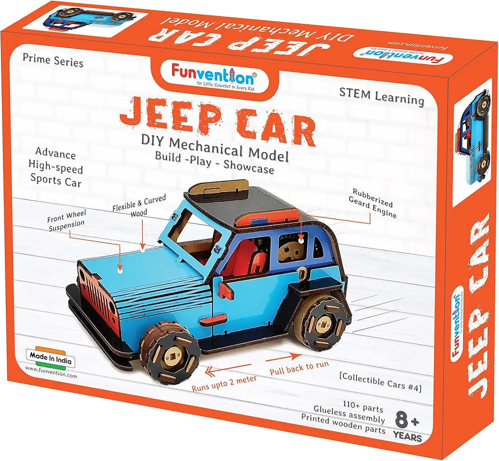 FUNVENTION Jeep Car - DIY Functional Mechanical