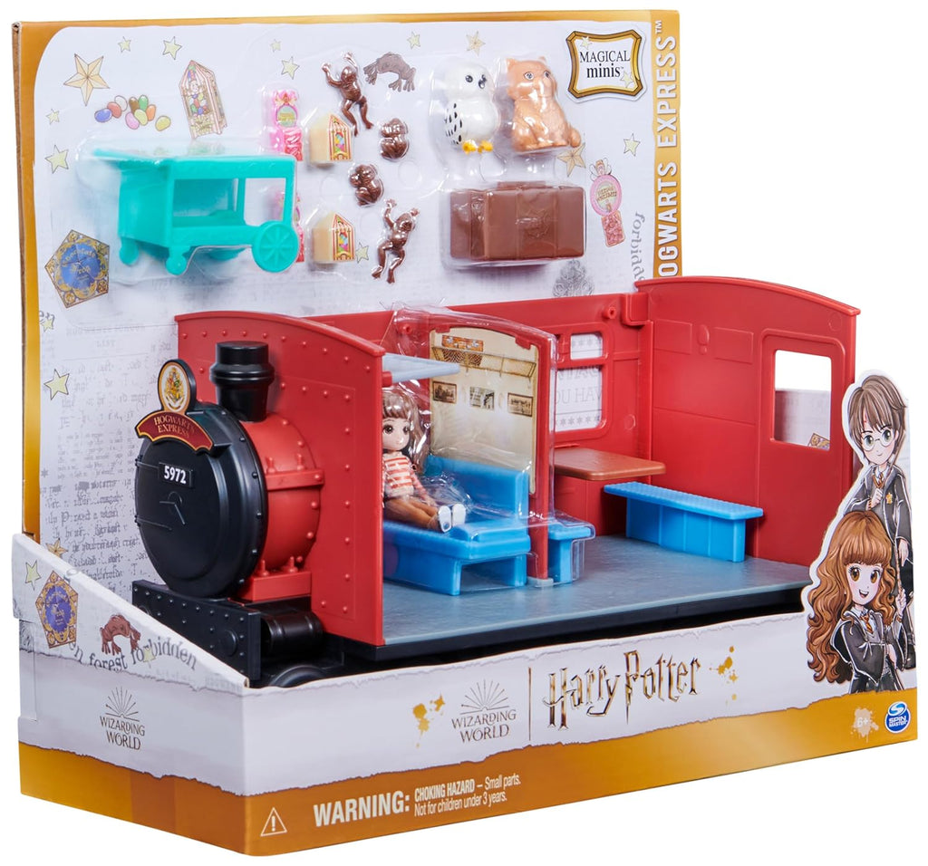Wizarding World Harry Potter Hogwarts Express Train Playset with Hermione Granger and Harry Potter Collectible Figures and Accessories
