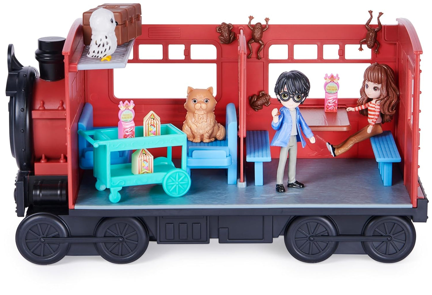 Wizarding World Harry Potter Hogwarts Express Train Playset with Hermione Granger and Harry Potter Collectible Figures and Accessories