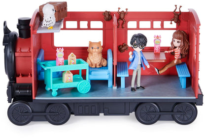 Wizarding World Harry Potter Hogwarts Express Train Playset with Hermione Granger and Harry Potter Collectible Figures and Accessories