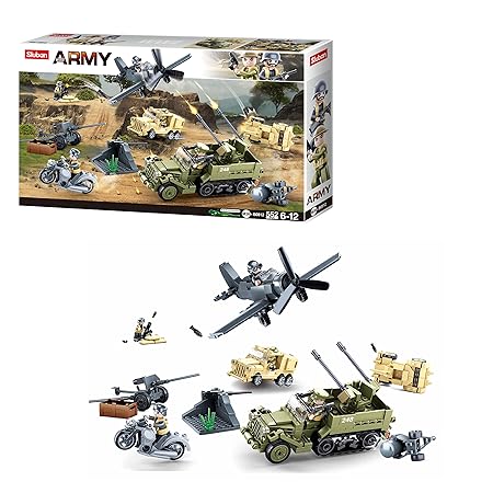 Sluban World War 2 Gift Set Building Blocks Kit for Kids - Creative Construction