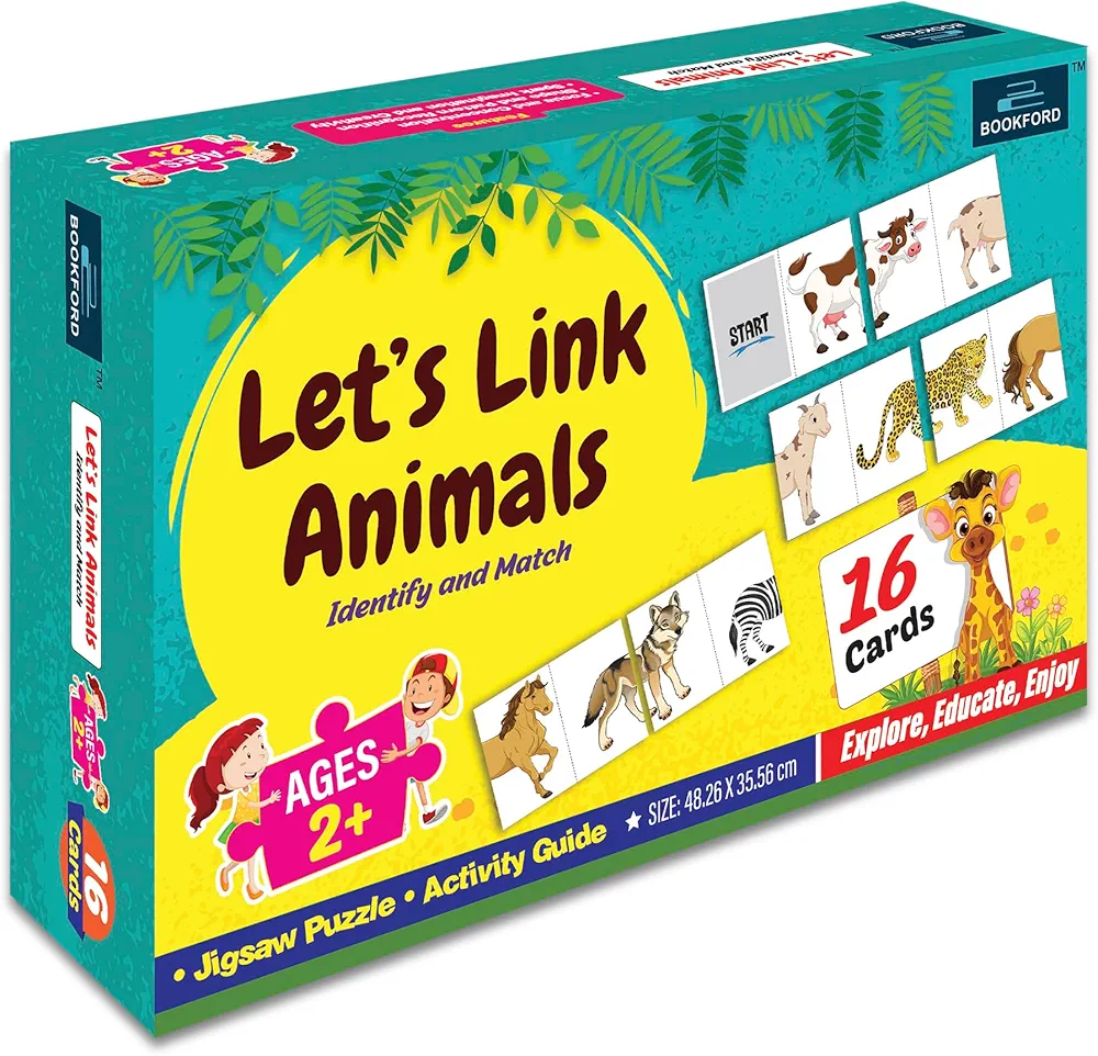 BOOKFORD LET’S Link Animals Card Puzzle