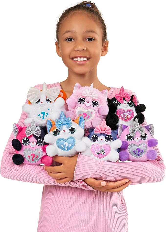 Rainbocorns Kittycorn Surprise Series 2, Sola the Bengal Cat - Collectible Plush - 10 Surprises to Unbox, Peel and Reveal Heart, stickers, Ages 3+ (Bengal Cat)