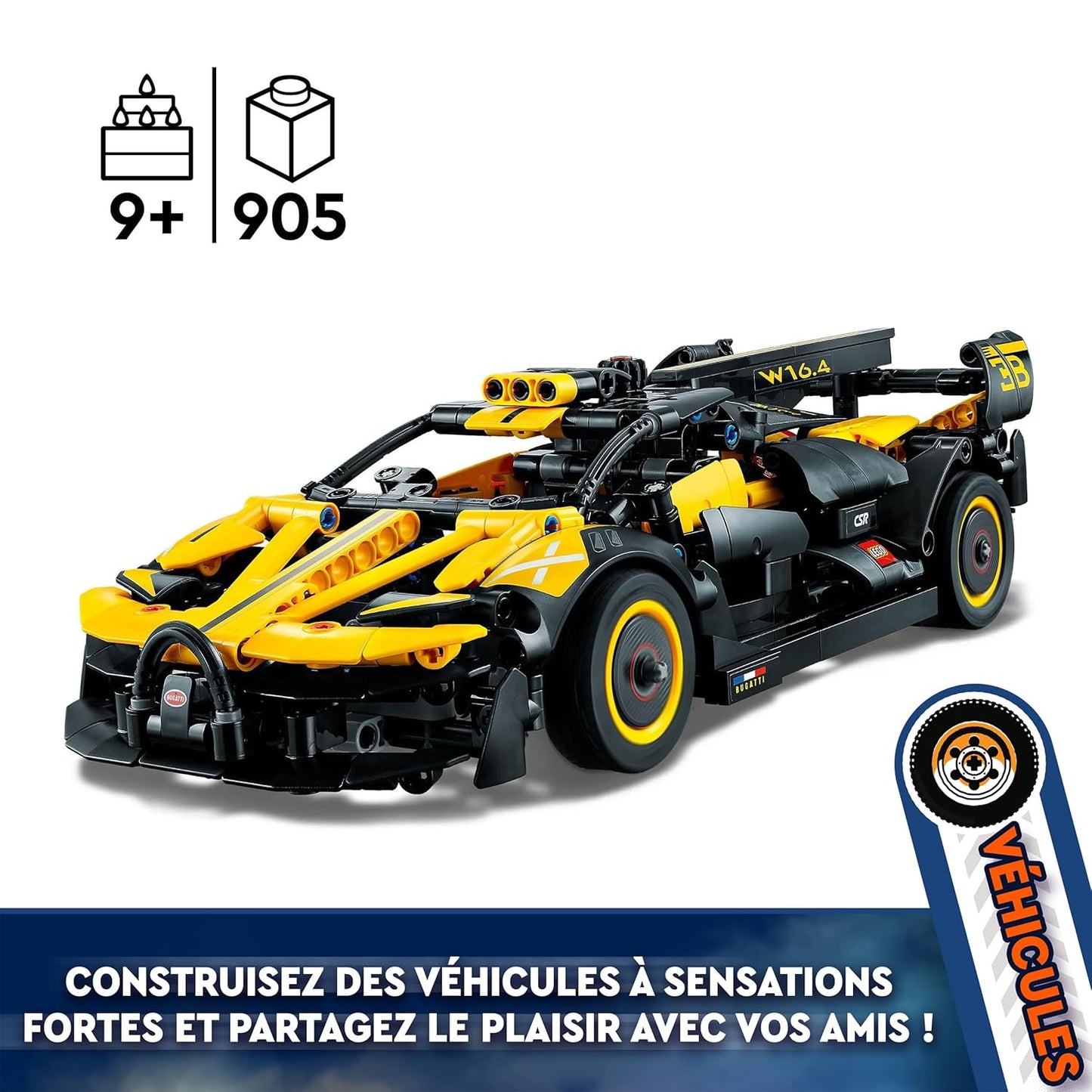 LEGO Technic Bugatti Bolide 42151 Building Toy Set for Kids Aged 9+