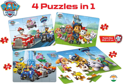 Frank Paw Patrol - A Set of 4 Jigsaw Puzzle