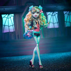 Monster High™ Lagoona Blue Reproduction Doll (10.5 in) Wearing Original Fashion & Shoes, with Pet, Doll Stand & Accessories, Gift for Collectors
