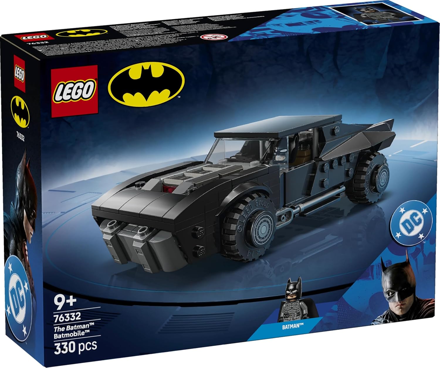 LEGO DC Batman: The Batman Batmobile Super Hero Toy - Model Car Playset with Minifigure - 76332