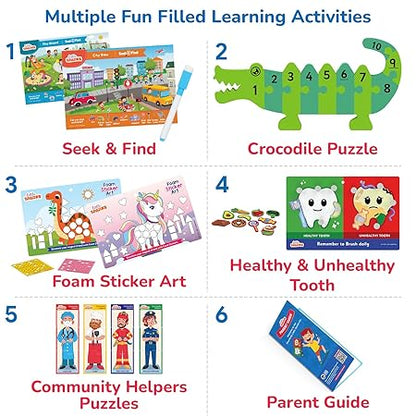 Smartivity Montessori Based Learning Kit | Puzzles, Sticker Art