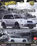 Cocoland Toys Hot Wheels Fast Wagons Subaru Forester STi Premium Die-Cast Car with Real Riders tyres