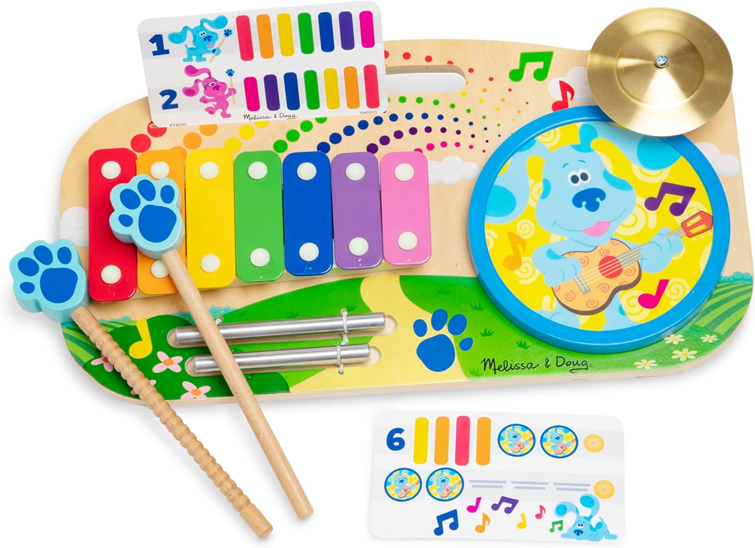 Melissa & Doug - Blue's Clues & You Wooden Chopping Board, 33020, Multi-Coloured
