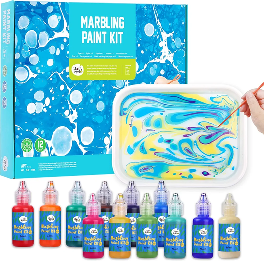 Jar Melo Marbling Paint Kit, 12 Colors