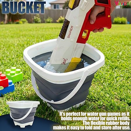 Holi Electric Pichkari Water Gun with Silicon Tub for Kids Dual Mode Automatic and Manual Operation Long-Range Shooting Leakproof Water Tank Rechargeable Water Gun for Boys and Girls