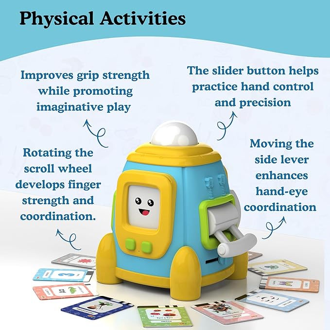 Baby Lingo Pro, Montessori Games, Multilingual Toy, Screen-Free Quiz Games, Vocabulary Building, Interactive Educational Toy for 1 to 5 Year Old Kids. English - Hindi - Marathi