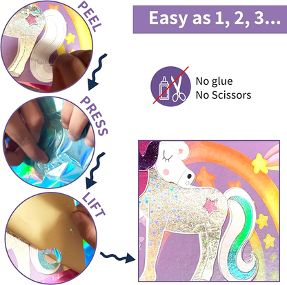 Chalk and Chuckles Art and Craft Kit Magical World Theme Pictures