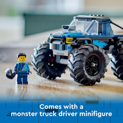 LEGO City Blue Monster Truck Off-Road Toy Playset for Ages 5 Plus 60402