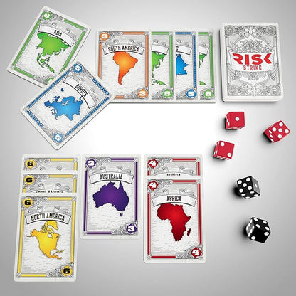 Hasbro Gaming Risk Strike Cards and Dice Game