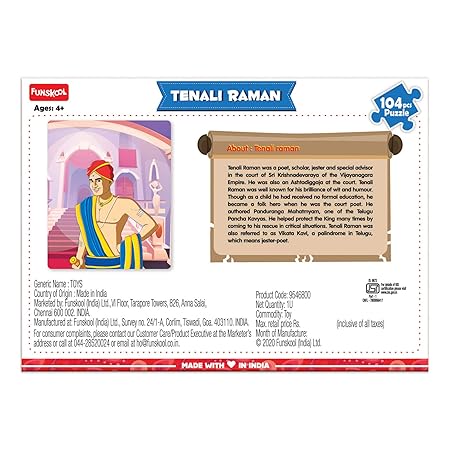 Play learn Funskool -Tenali Raman 104 Pieces Puzzle