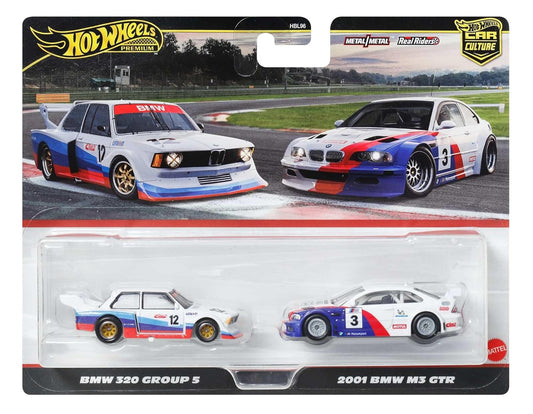 Hotwheels Premium Car Culture 2-Pack BMW 320 Group 5 / 2001 BMW M3 GTR
