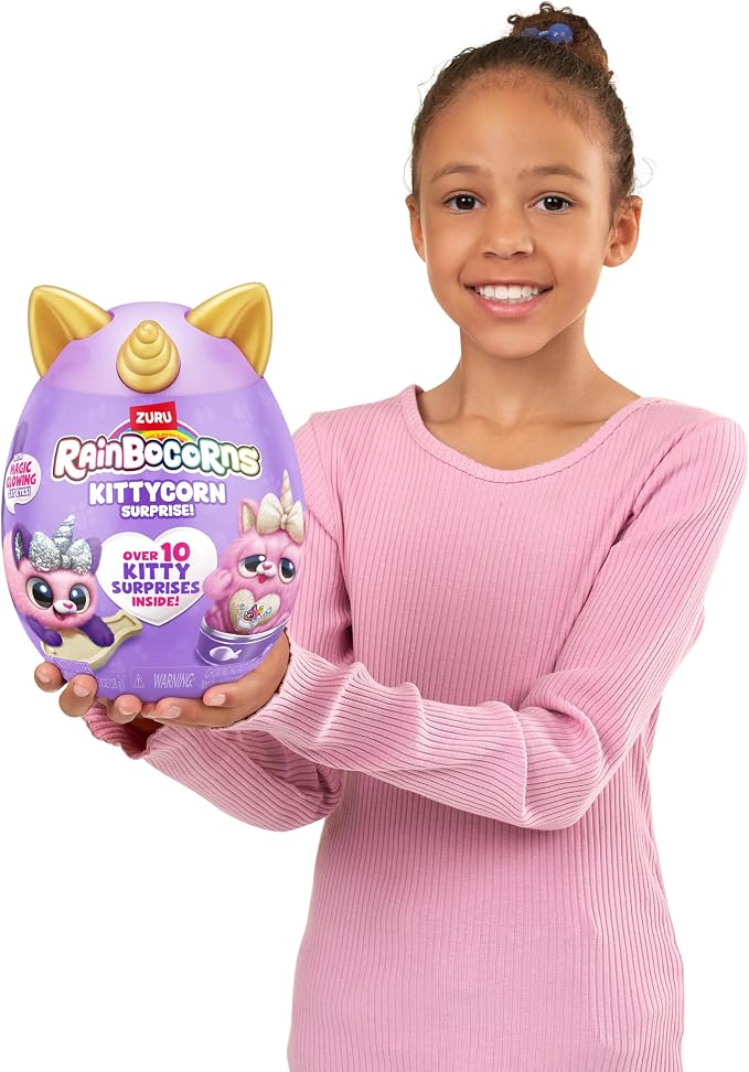 Rainbocorns Kittycorn Surprise Series 2, Sola the Bengal Cat - Collectible Plush - 10 Surprises to Unbox, Peel and Reveal Heart, stickers, Ages 3+ (Bengal Cat)