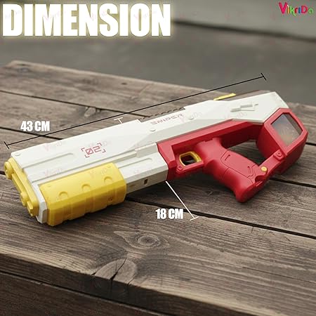 Holi Electric Pichkari Water Gun with Silicon Tub for Kids Dual Mode Automatic and Manual Operation Long-Range Shooting Leakproof Water Tank Rechargeable Water Gun for Boys and Girls