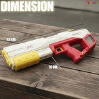Holi Electric Pichkari Water Gun with Silicon Tub for Kids Dual Mode Automatic and Manual Operation Long-Range Shooting Leakproof Water Tank Rechargeable Water Gun for Boys and Girls