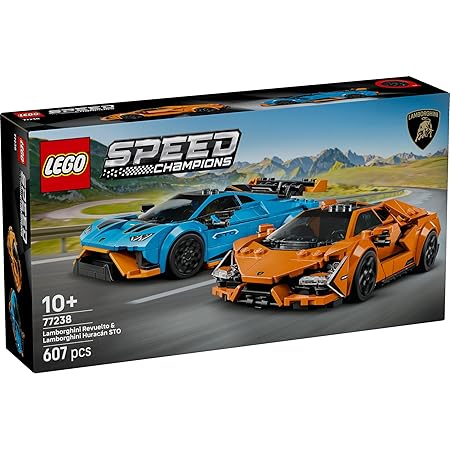 LEGO Speed Champions Lamborghini Revuelto & Huracán STO 77238 Building Blocks Toys for 10+ Gift for Boys and Girls