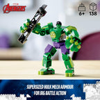 LEGO Marvel Hulk Mech Armour 76241 Building Toy Set (138 Pieces)