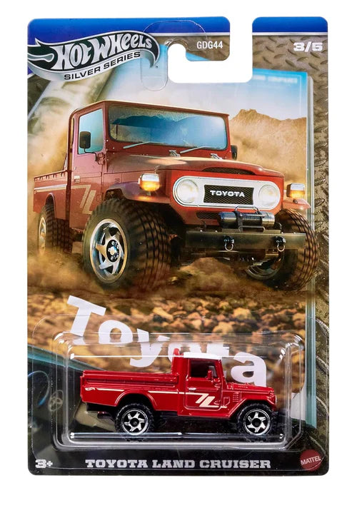 Hot Wheels 2025 Silver Series Toyota Land Cruiser (RED)