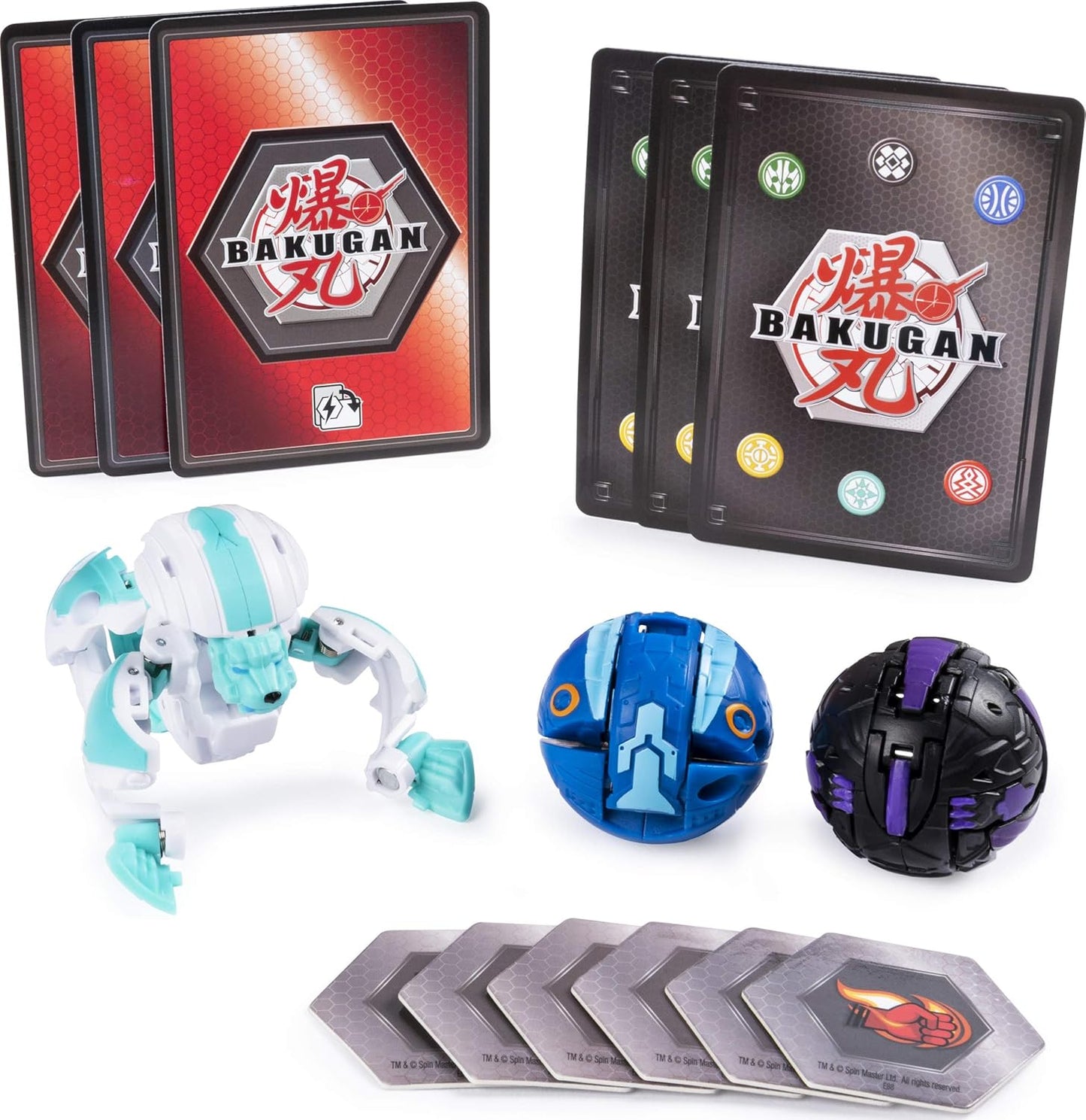 Bakugan Starter Pack 3-Pack, Haos Hydorous, Collectible Transforming Creatures