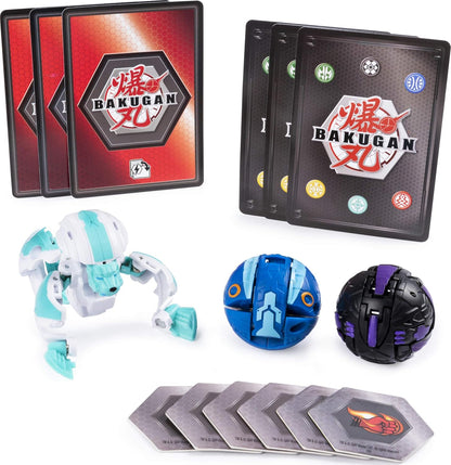 Bakugan Starter Pack 3-Pack, Haos Hydorous, Collectible Transforming Creatures