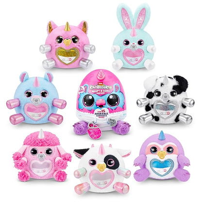 Rainbocorns Adopt-A-Corn Surprise (Kitten) by ZURU, 15+ Surprises, Collectible Plush, Baby, Surprise Eggs for Girls & Children Ages 3+