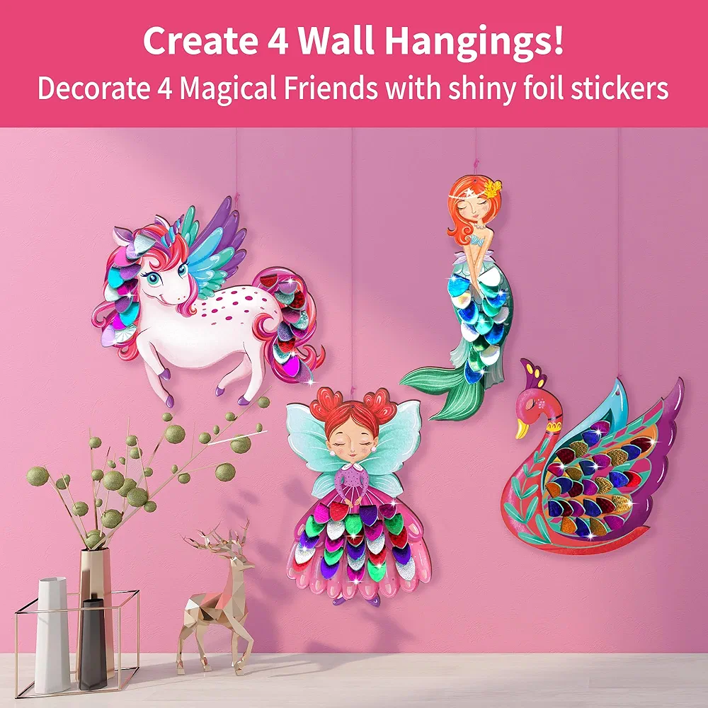 Chalk and Chuckles Cardboard Art And Craft Kit Mermaid Theme