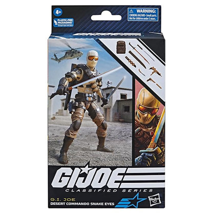 G.I. Joe Classified Series Desert Commando Snake Eyes, Collectible G.I. Joe Action Figures, 92, 6-Inch Action Figures for Boys & Girls, with 9 Accessories