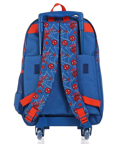 STRIDERS Spider-Man 18 Inch Trolley School Bag Perfect For Durable, and Comfortable Backpack for Ages 8+ Years