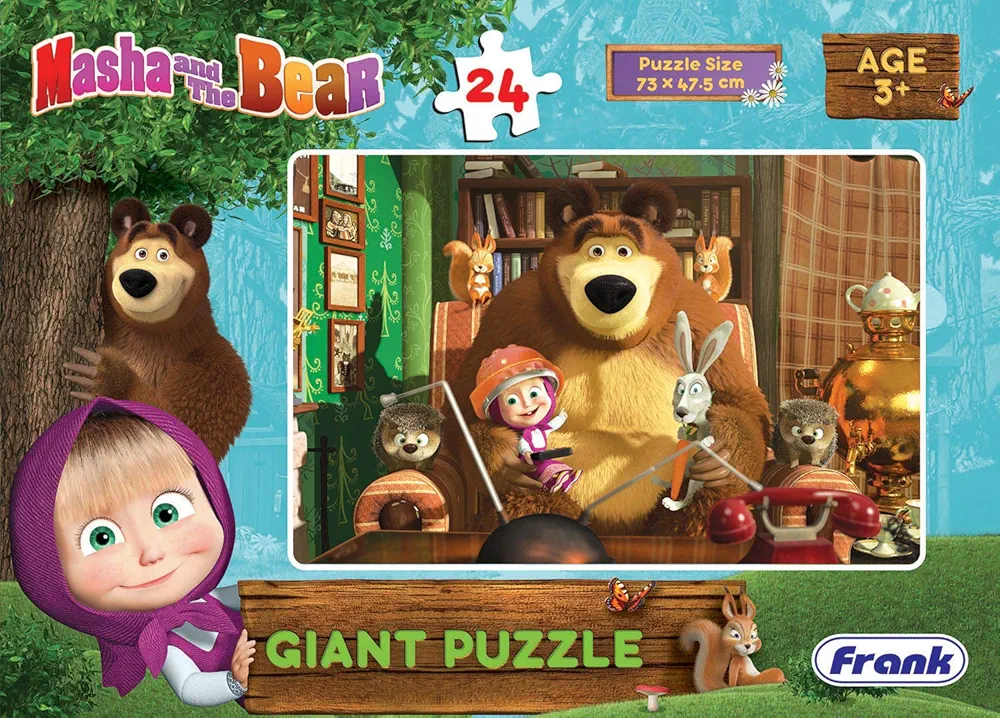 Frank Masha and The Bear Wildlife Giant Floor Jigsaw Puzzle