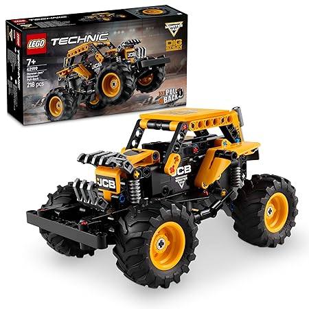 LEGO Technic Monster Jam DIGatron Pull-Back Truck Toy 42199 Building Blocks Toys for 7+ Gift for Boys and Girls