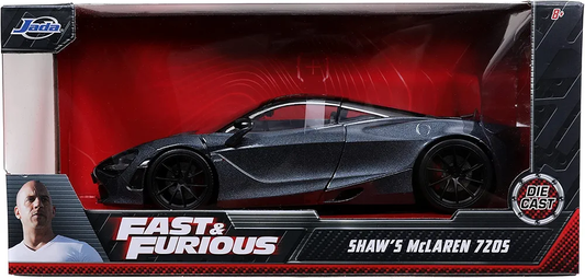 Jada Toys Fast and Furious 1:24 Shaw's Mclaren 720S Diecast Car