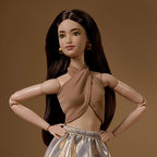 Barbie Basics Model Collector Fashion Doll 06 with Brunette Hair Posable Body