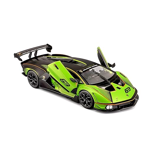 Diecast Cars, Cars,Lamborghini, Race, Openable Doors,Bburago, Green 