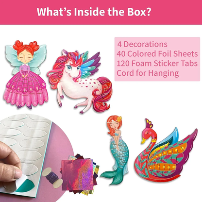 Chalk and Chuckles Cardboard Art And Craft Kit Mermaid Theme