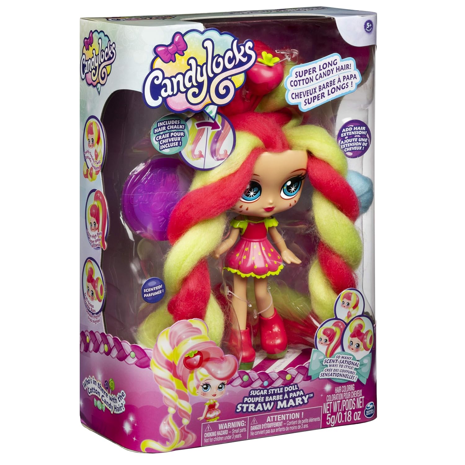 Candylocks 7-Inch Straw Mary, Sugar Style Deluxe Scented Collectible Doll