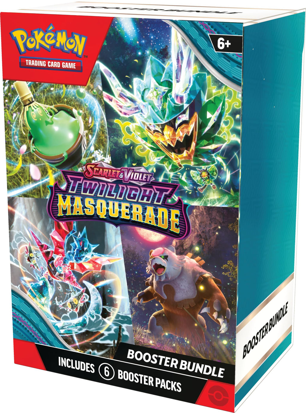 Cocoland Pokémon Twilight Masquerade Booster Bundle 6 Packs Side Angle View
