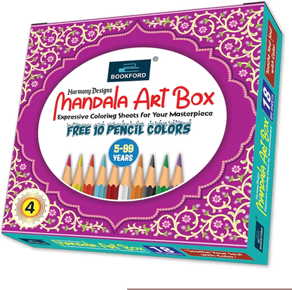 BOOKFORD Harmony Designs Mandala Art