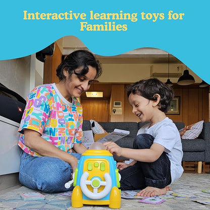 Baby Lingo Pro, Montessori Games, Multilingual Toy, Screen-Free Quiz Games, Vocabulary Building, Interactive Educational Toy for 1 to 5 Year Old Kids. English - Hindi - Marathi