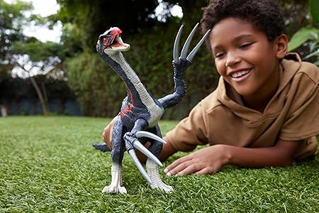 Mattel Jurassic World Chaos Theory Attack and Roar Sounds Therizinosaurus Dinosaur Action Figure