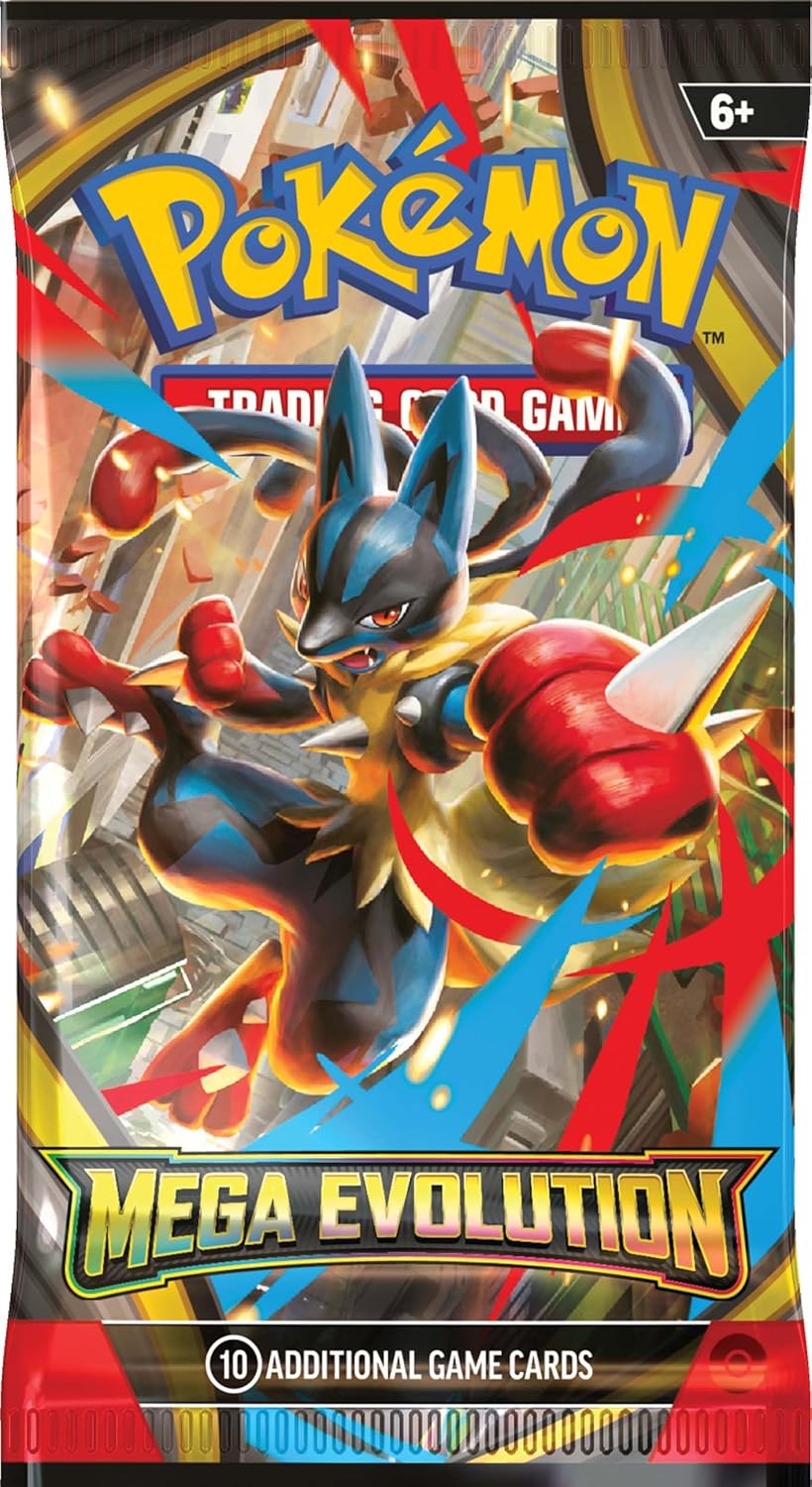 Cocoland Pokémon Mega Evolution Lucario Artwork Trading Card Booster Pack Front View