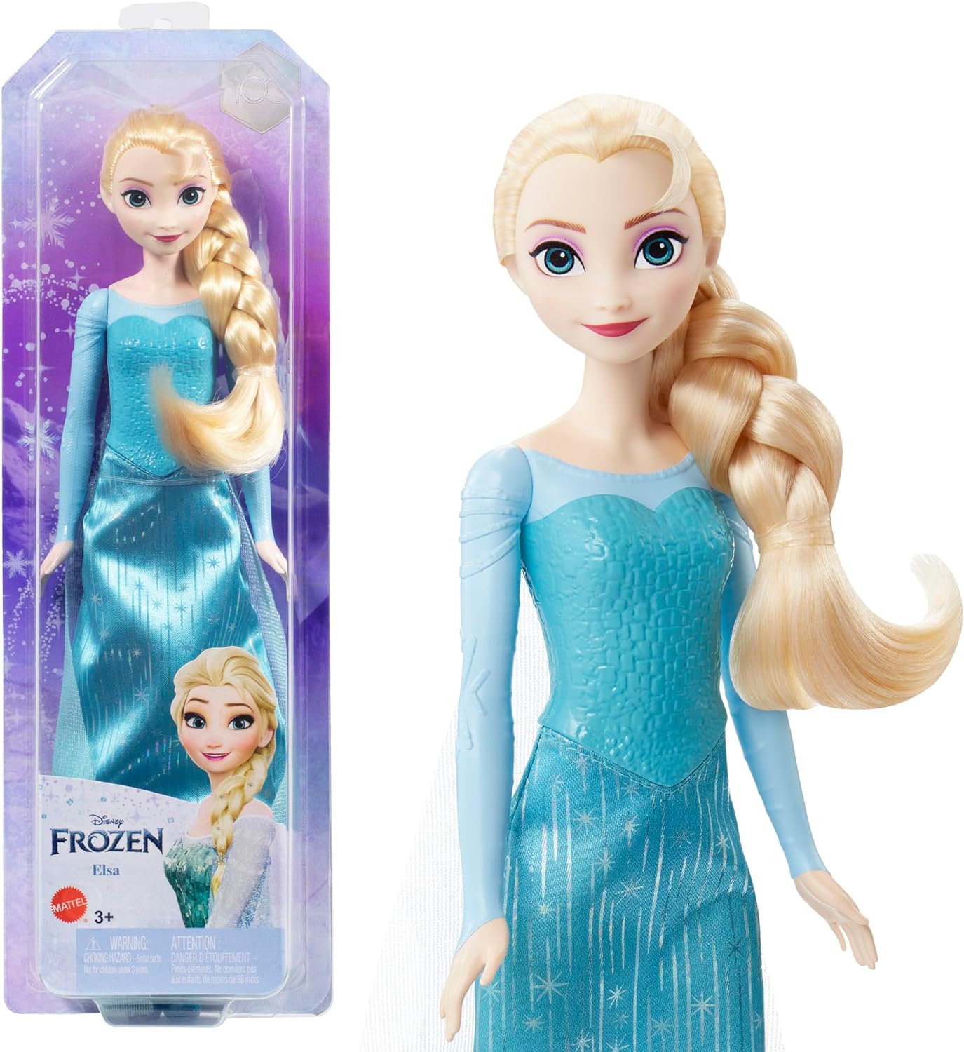 Elsa Posable Fashion Doll with Signature Clothing and Accessories, Frozen Movie Toys