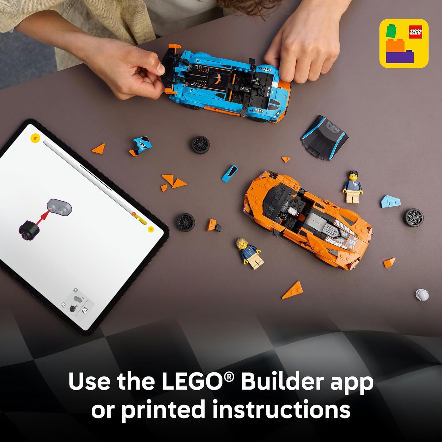 LEGO Speed Champions Lamborghini Revuelto & Huracán STO 77238 Building Blocks Toys for 10+ Gift for Boys and Girls