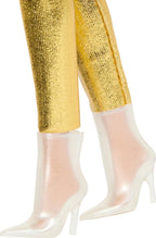 Barbie Fashionistas 222 Little Silhouette Doll with Blonde Wavy Hair Gold Jumpsuit and Accessories